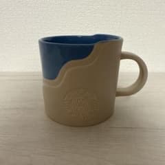 Starbucks マグカップ ベージュ ブルーのサムネイル