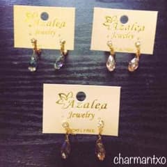 バイヤーも即買い♡ 大人かわいい♡ シンプル ビジュー イヤリングのサムネイル