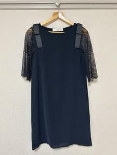 tocco リボンワンピース 黒 紺のサムネイル
