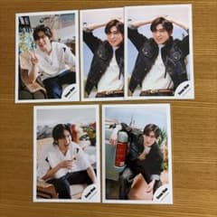 Snow Man 公式写真 5枚セット 目黒蓮 オレンジKISSのサムネイル
