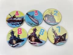 昭和レトロ ミニメンコ 6枚セット 軍艦 戦車 昭和レトロ ミニメンコ 6枚セット 船艦 戦車 - メルカリ