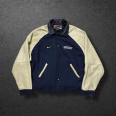 NIKE スタジャン ジャガーズ　Ｍ　カナダ製 レザー　90年代　NFL 激レア 激レア】90s NIKE袖レザースタジャンNHLチームロゴ2XLカナダ製 - メルカリ