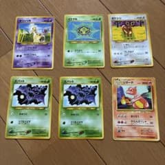 わ*こ様 ポケモンカード 旧裏面 6枚セット キリンリキ イトマル オドシシ他のサムネイル