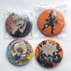 僕のヒーローアカデミア 爆豪勝己 缶バッジ 4点セットのサムネイル
