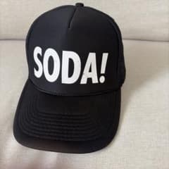 SODA! ロゴ メッシュキャップ ブラックのサムネイル