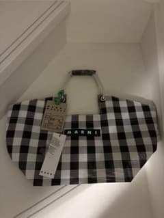 MARNI MARKET ギンガムチェック柄トートバッグ マルニ 即日発送 - メルカリ