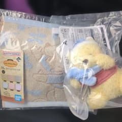 디즈니 이치 반 쿠지 C상 푸씨 따뜻한 봉제인형 마스코트