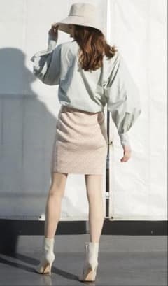 ES spring monogramニットスカート（BEIGE）のサムネイル
