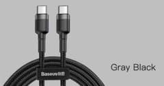 TypeC to TypeCケーブル1.0m 3A 60W PD急速充電3.0のサムネイル