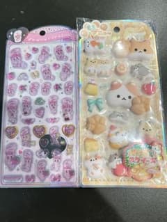 エスターバニーうるちゅる♡もちプニュ〜ステッカー♡ハムスター【2点セット】のサムネイル