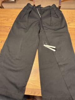 Tamme 22aw ∠13° WIDE SLACKS サイズ1 ブラック Tamme SEPARATE WIDE SLACKS 