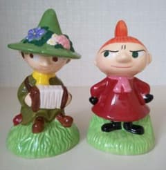 リトルミィ & スナフキン  陶器 貯金箱  加藤工芸  ムーミン キャラクターのサムネイル