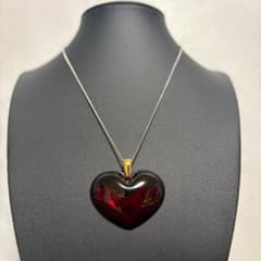 希少✨LALIQUE ラリック アムールボークー ハート ネックレス 