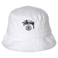 stussy バケットハット ホワイトのサムネイル