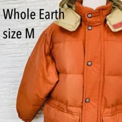 Whole Earth ホールアース デサント ダウンジャケット オレンMサイズ 