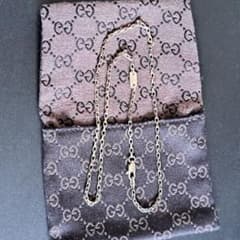 GUCCI グッチボックスチェーン ネックレス シルバー925 45cm布袋付き