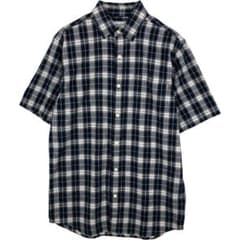 Carhartt チェック柄 半袖シャツ ネイビーのサムネイル