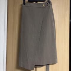 GALLARDAGALANTE ベージュ ラップスタイル タイトスカートのサムネイル