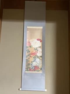 観鳥捕蝉図 作者不詳 掛け軸 和紙 | Faites vos achats sur Mercari