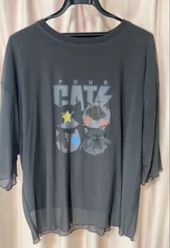 新品未使用 graniph ザ フォーキャッツ　フレアスリーブTシャツ Lサイズのサムネイル