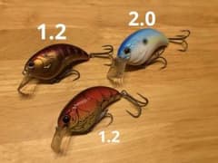 deps EVOKE 1.2 & 2.0 クランクベイト 3個セットのサムネイル