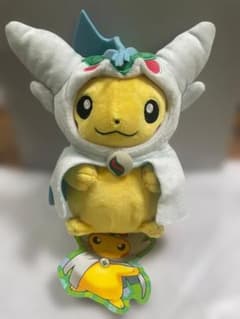 ポケモン　メガエルレイドのポンチョを着たピカチュウ　紙タグ付きのサムネイル
