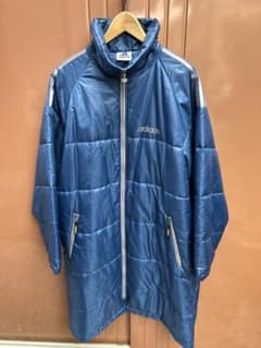 【美品】adidas デサント90,sベンチコート エーゲ海ブルーのサムネイル