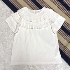 SONO♡ソーノ♡フリル♡トップス♡Tシャツ♡半袖♡パール♡レディース