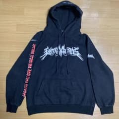 韓国アイドル　iKON バビ着用　ブラック　フード付きパーカーのサムネイル