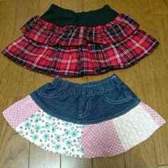 size 80 女の子 ミニ スカート ２枚のサムネイル