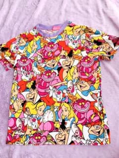 不思議の国のアリス 総柄 Tシャツ 150cmのサムネイル
