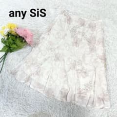 Anysis [S] Flare Skirt Long Skirt Floral Print Zipper Onward Kashiyama