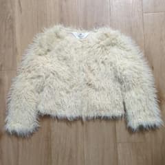 H&M キッズ フェイクファー ジャケット 110-116cmのサムネイル