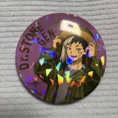 Dr.STONE フライトジャケット 缶バッジ 特典ポストカード あさぎりゲン