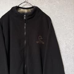 DUCKS UNLIMITED 양털 자수 원포인트 지퍼 업 L