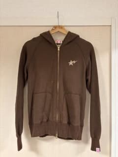 希少【初期】A BATHING APE フルジップパーカー 裏地チェック 星ロゴのサムネイル