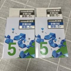 上下セット】中学受験 新演習 計算日記 算数 小5 塾教材 - メルカリ