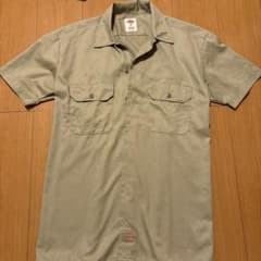 Dickies ディッキーズ 半袖ワークシャツ ベージュ Mのサムネイル