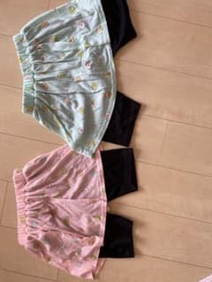 すみっこ暮らし　パンツつきスカート　色違い　双子にものサムネイル