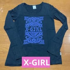 X-girl 長袖カットソー ブラックのサムネイル