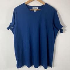 Just Essentials 半袖Tシャツ XL ネイビー 袖リボンのサムネイル