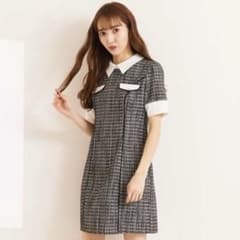 【美品】TITTY&CO.ティティーアンドコー/ラメツイードミニワンピースのサムネイル