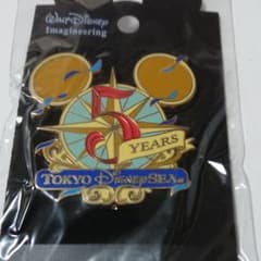 ディズニーシー5周年のピンバッチのサムネイル