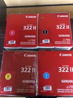 キャノン　Canon トナーカートリッジ純正322Ⅱ 4色セットのサムネイル