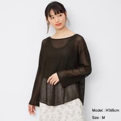 タグ付き、未使用　gu メッシュセーターのサムネイル