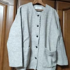 ネストローブ コットンヤクナッピングノーカラージャケット m15469249014_1.jpg?1762591532