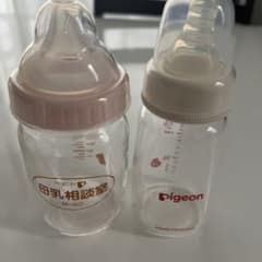 Pigeon 哺乳瓶 2本セット M-160 KG120 乳首付きのサムネイル