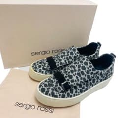 sergio rossi sr1 ADDICTグリッター オセロット柄
