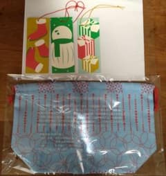伊勢丹 クリスマス ノベルティ 巾着袋