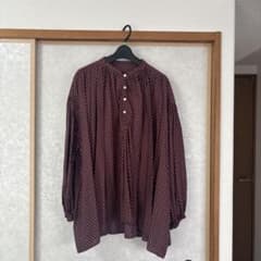 長袖　ブラウス　ドット柄のサムネイル